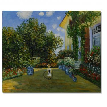 La Casa Della Artista Claude Monet Oil Painting Reproduction Hand Painted High Quality Wall Art