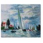 100% Hand-Paint Regates at Argenteuil Claude Monet Oil Painting Reproduction Hand Painted High