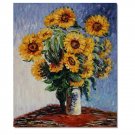 100% Handmade Sunflowers Claude Monet Oil Painting Reproduction Hand Painted High Quality Wall