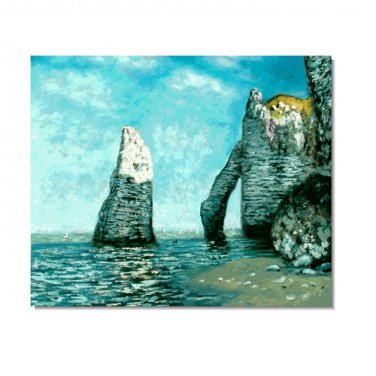 The Cliffs at Etretat Claude Monet Oil Painting Reproduction Hand Painted High Quality Wall Art
