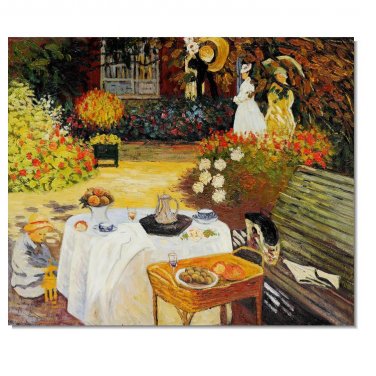 The Luncheon Claude Monet Oil Painting Reproduction Hand Painted High Quality Wall Art Decor