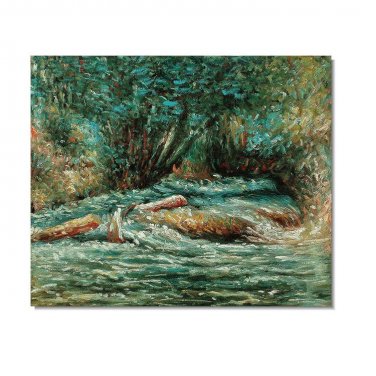 The River Epte at Giverny, 1883 2 Claude Monet Oil Painting Reproduction Hand Painted High