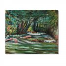 The River Epte at Giverny, 1883 Claude Monet Oil Painting Reproduction Hand Painted High Quality