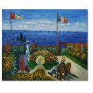 The Terrace at St. Adresse Claude Monet Oil Painting Reproduction Hand Painted High Quality Wall