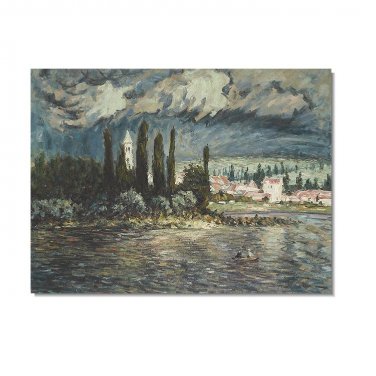 Thunderstorm Claude Monet Oil Painting Reproduction Hand Painted High Quality Wall Art Decor
