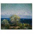 View of the Bay at Antibes and Maritime Alps Claude Monet Oil Painting Reproduction Hand Painted