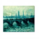 Waterloo Bridge Claude Monet Oil Painting Reproduction Hand Painted High Quality Wall Art Decor
