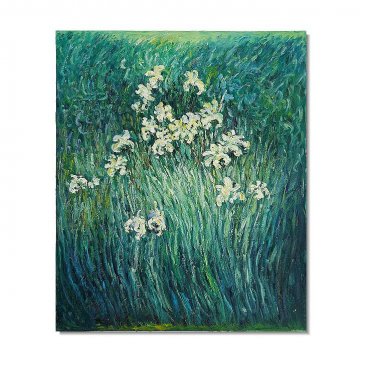 Yellow Irises Claude Monet Oil Painting Reproduction Hand Painted High Quality Wall Art Decor