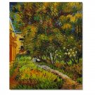 Asylum and Garden Vincent van Gogh Oil Painting Reproduction Hand Painted High Quality Home Decor