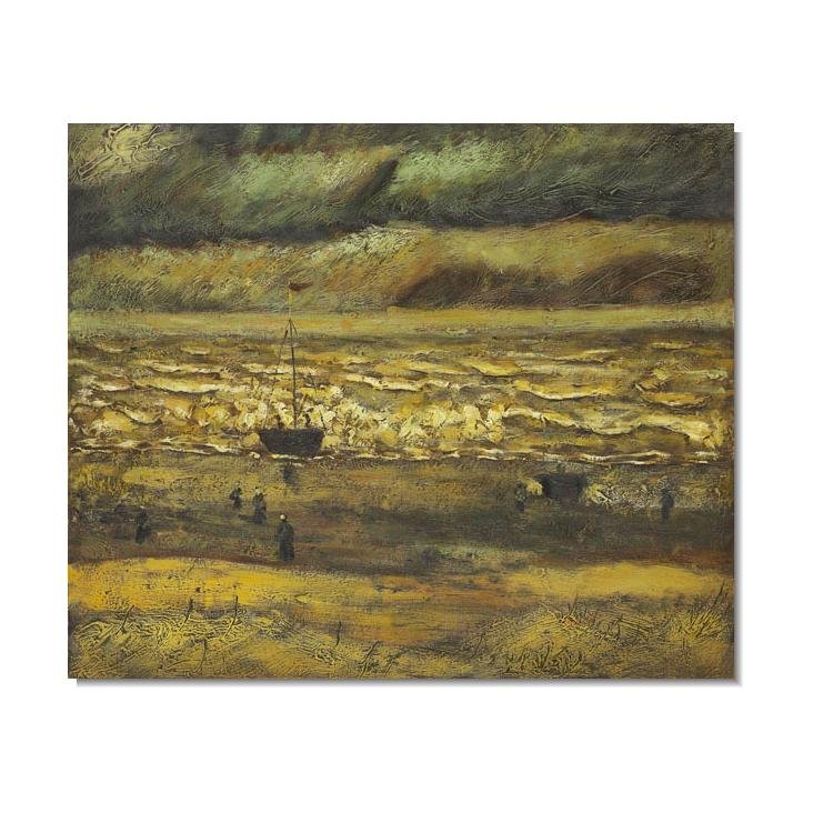 Beach at Scheveningen in Stormy Weather 3 Vincent van Gogh Oil Painting