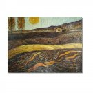 Enclosed Field with Ploughman 2 Vincent van Gogh Oil Painting Reproduction Hand Painted High