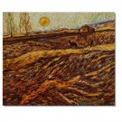 Enclosed Field with Ploughman Vincent van Gogh Oil Painting Reproduction Hand Painted High