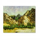 Mountains at St. Remy with Dark Cottage 2 Vincent van Gogh Oil Painting Reproduction Hand