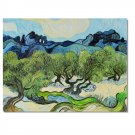 100% Hand-Paint Olive Trees with the Alpilles in the Background Vincent van Gogh Oil Painting
