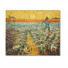 Sower with Setting Sun Vincent van Gogh Oil Painting Reproduction Hand Painted High Quality Home