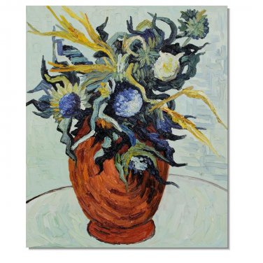 Still Life with Thistles, 1890 Vincent van Gogh Oil Painting Reproduction Hand Painted High