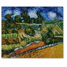 100% Hand-Paint Thatched Houses in Cordville Vincent van Gogh Oil Painting Reproduction Hand