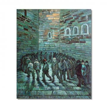 The Prison Exercise Yard Vincent van Gogh Oil Painting Reproduction Hand Painted High Quality