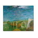 The Seine Bridge at Asnieres Vincent van Gogh Oil Painting Reproduction Hand Painted High