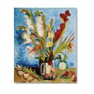 Vase with Gladiolias, 1886 Vincent van Gogh Oil Painting Reproduction Hand Painted High Quality