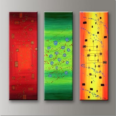100% Hand-Paint Abstract Painting Acrylic Wall Art decor Beautiful Bestbid Original Contemporary