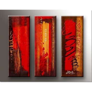 100% Handmade Abstract Painting Acrylic Canvas Sets decor Beautiful Bestbid Original