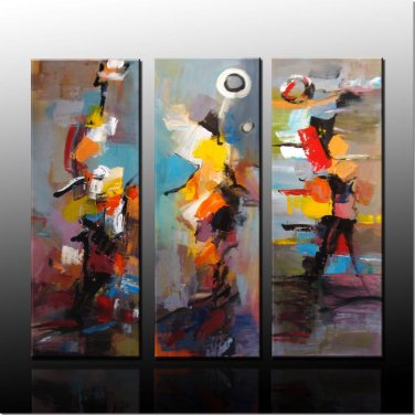 100% Hand-Paint Abstract Painting Acrylic Canvas Art decor Beautiful Bestbid Original