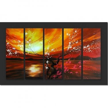100% Hand-Paint Abstract Painting Acrylic Wall Art decor Brand New Bestbid Modern Contemporary