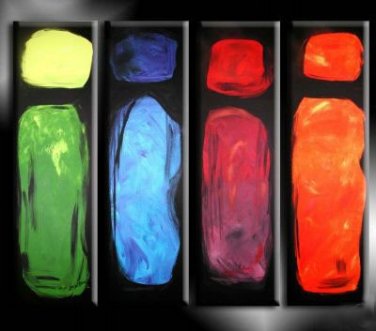 Abstract Painting Acrylic Canvas Sets decor Brand New Bestbid Original Modern Contemporary Fine