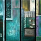 Abstract Painting Acrylic Canvas Sets decor Brand New High Quality Original Modern Contemporary
