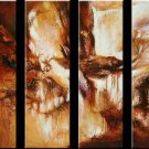 100% Hand-Paint Abstract Painting Acrylic Canvas Art decor Brand New Nice Original Contemporary