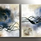 100% Hand-Paint Abstract Painting Acrylic Canvas Sets decor High Quality Bestbid Original Modern