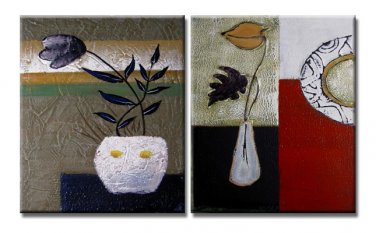 Abstract Painting Acrylic Canvas Sets decor High Quality Nice Original Modern Contemporary
