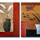 100% Hand-Paint Abstract Painting Acrylic Canvas Sets decor Bestbid Nice Original Modern
