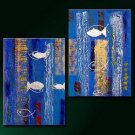 100% Handmade Abstract Painting Acrylic Canvas Sets decor Bestbid Nice Original Modern