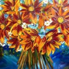 Bowman - Study of Poppies Painting on Canvas Hand Painted High Quality Wall Art for Home Decor