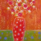 Decorative Flowers in a Bottle Painting on Canvas Hand Painted High Quality Wall Art for Home Decor