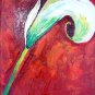 Decorative Lily Painting on Canvas Hand Painted High Quality Wall Art for Home Decor