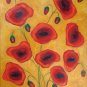 Decorative Red Flowers Painting on Canvas Hand Painted High Quality Wall Art for Home Decor