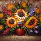 Flowers Art Decor-001 Painting on Canvas Hand Painted High Quality Wall Art for Home Decor