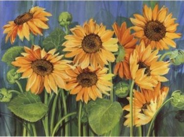 100% Hand-Paint Flowers Art Decor-020 Painting on Canvas Hand Painted High Quality Wall Art for