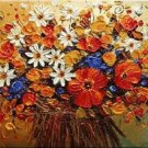 Flowers Art Decor-023 Painting on Canvas Hand Painted High Quality Wall Art for Home Decor