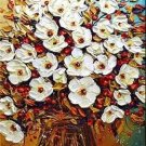 100% Hand-Paint Flowers Art Decor-025 Painting on Canvas Hand Painted High Quality Wall Art for