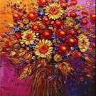 Flowers Art Decor-032 Painting on Canvas Hand Painted High Quality Wall Art for Home Decor