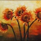 Flowers Art Decor-034 Painting on Canvas Hand Painted High Quality Wall Art for Home Decor