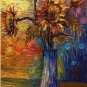 100% Hand-Paint Flowers Art Decor-037 Painting on Canvas Hand Painted High Quality Wall Art for