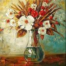 Flowers Art Decor-044 Painting on Canvas Hand Painted High Quality Wall Art for Home Decor