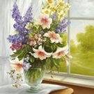 Flowers Art Decor-053 Painting on Canvas Hand Painted High Quality Wall Art for Home Decor