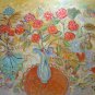 Flowers with Butterflies Painting on Canvas Hand Painted High Quality Wall Art for Home Decor
