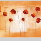 Nine Red Poppies Painting on Canvas Hand Painted High Quality Wall Art for Home Decor
